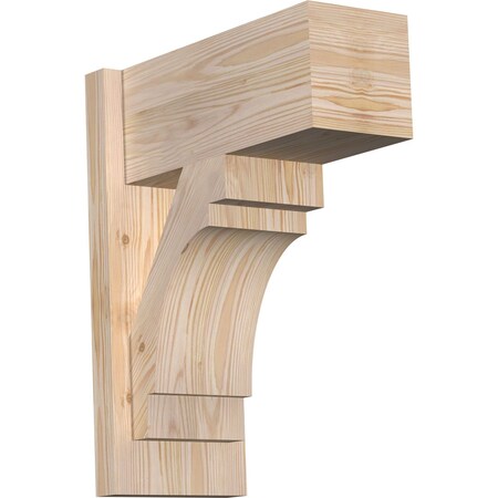 Ekena Millwork Merced Block Smooth Outlooker, Douglas Fir, 7 1/2"W x 16"D x 20"H OUT08X16X20MRC05SDF